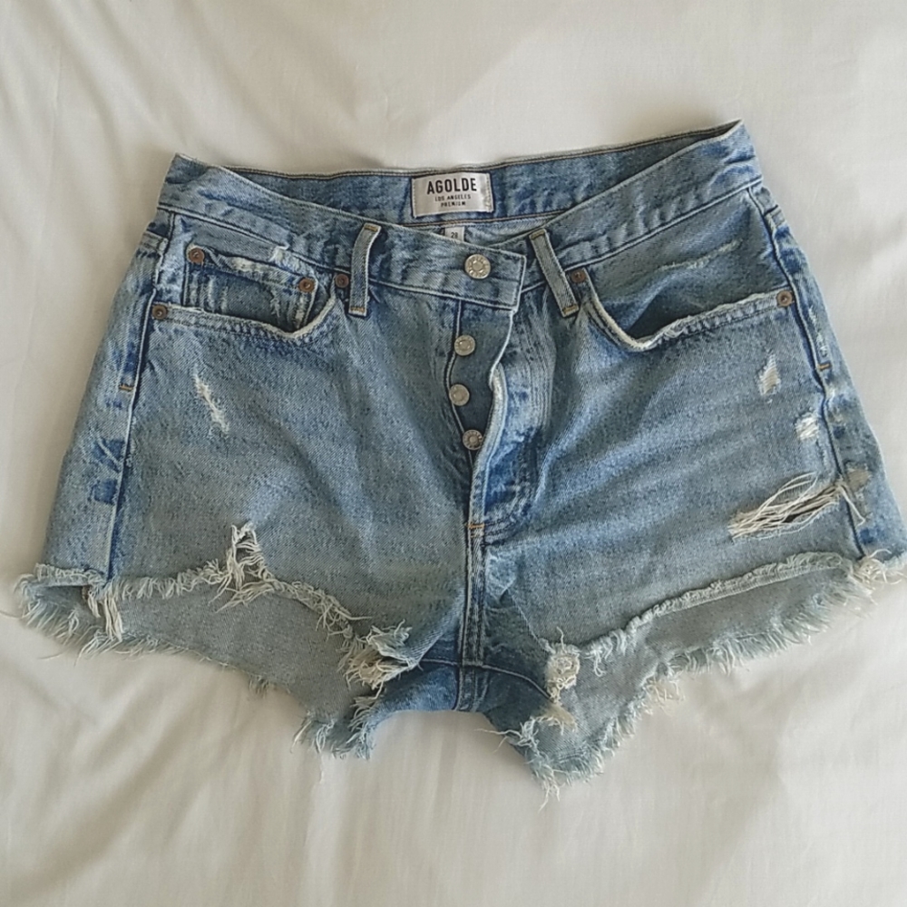Agolde Parker Denim Shorts